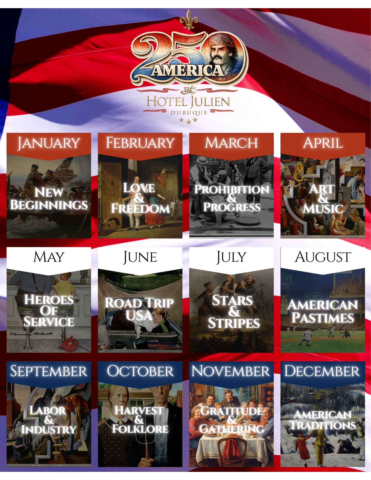 America 250 at Hotel Julien Dubuque