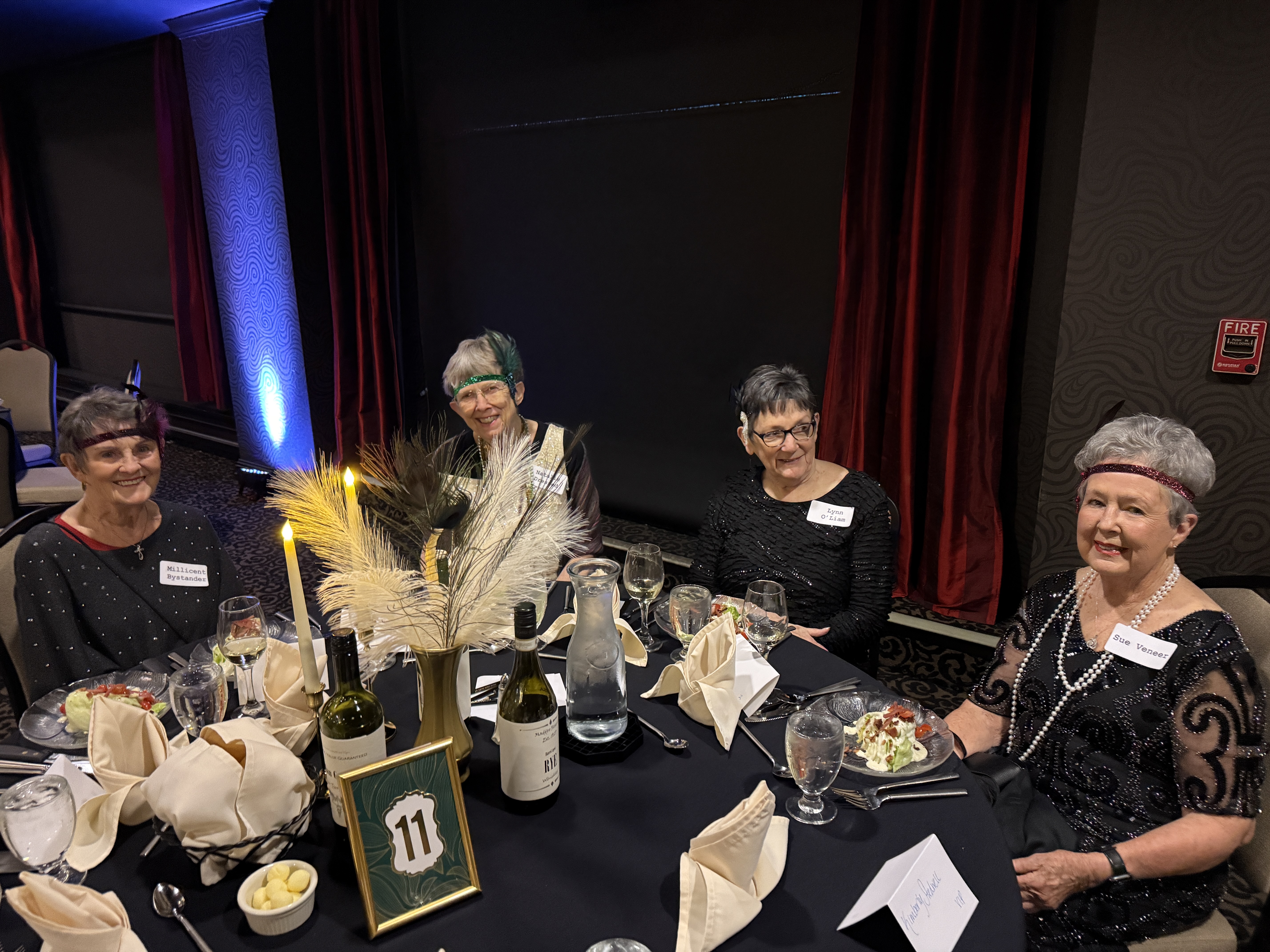 Guests seated at themed tables