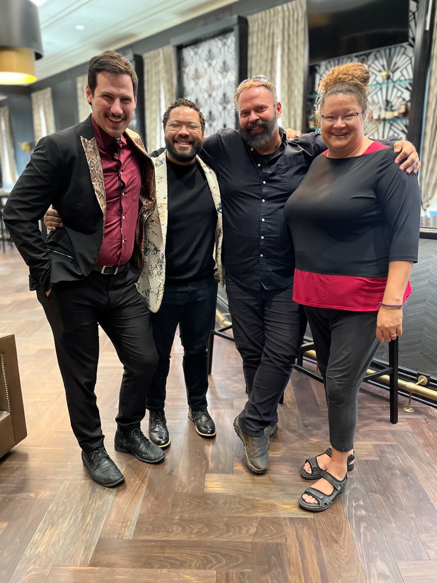 Team in Peter Pan costumes